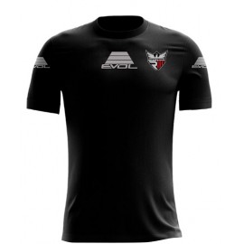 T shirt sportiva evol action colore blue scuro azzurro