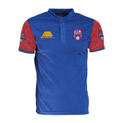 Polo sportiva tessuto tecnico con maniche personalizzate Rossanese