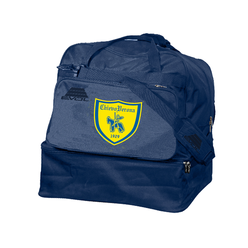 Borsone calcio chievo verona con fondo porta scarpe evol carry
