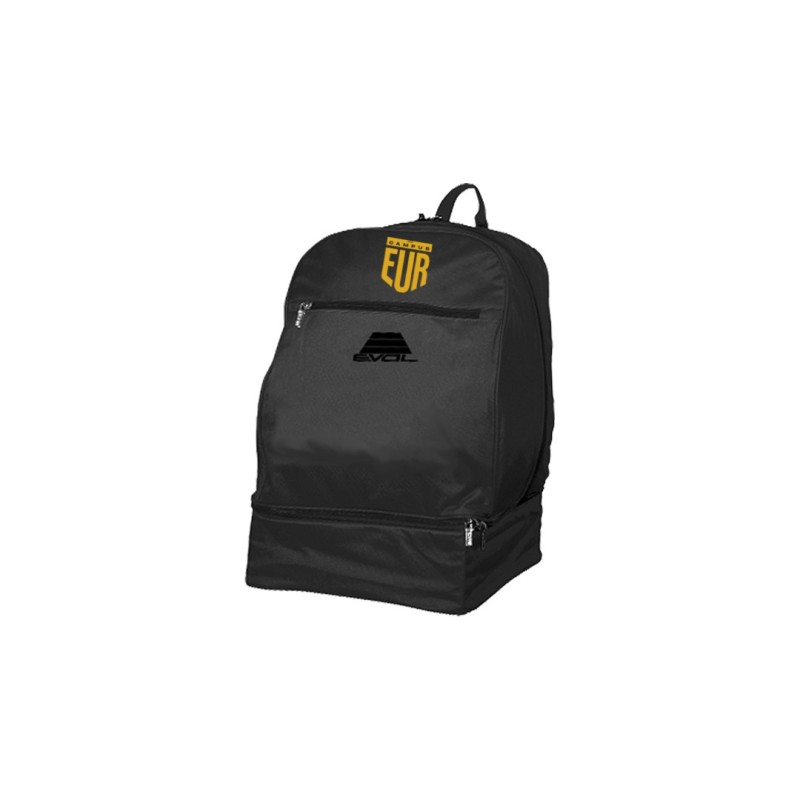 Zaino calcio con fondo per scarpe evol envelope nero campus eur
