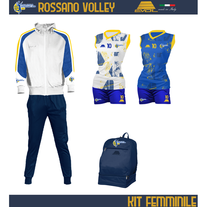 Kit femminile rossano volley